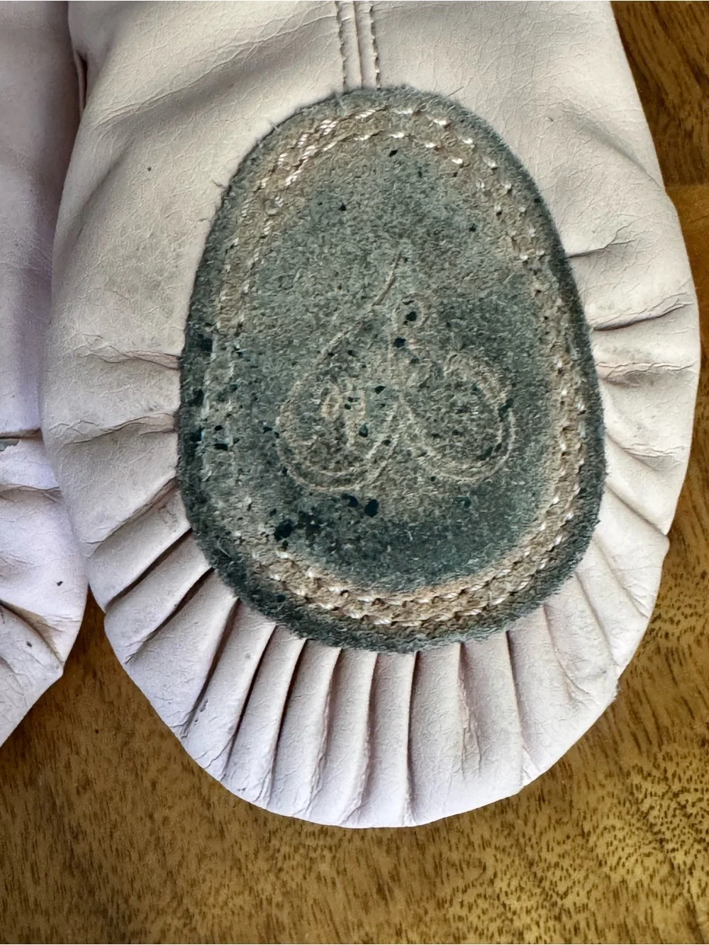 Stelle Ballet Pink PU Leather Split Sole Ballet Slippers Girls Size 1